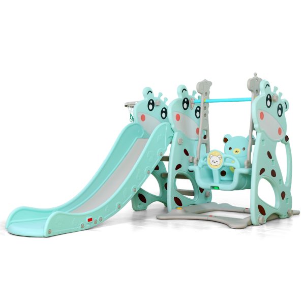 Moni Garden HBS18019 - B Slide and swing Miki blue