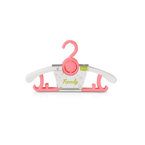 Telescopic clothes hangers Trendy pink