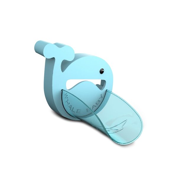 Faucet extender Whale blue