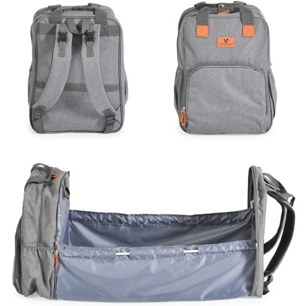 2 in 1 Diaper bag-cot Liana grey