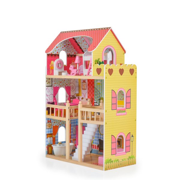 8209 Wooden doll house Emily 17 pcs