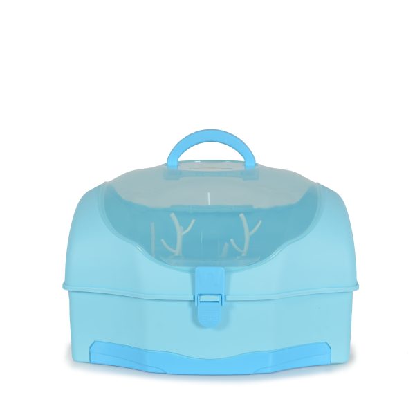 Bottle drying rack Blooming blue