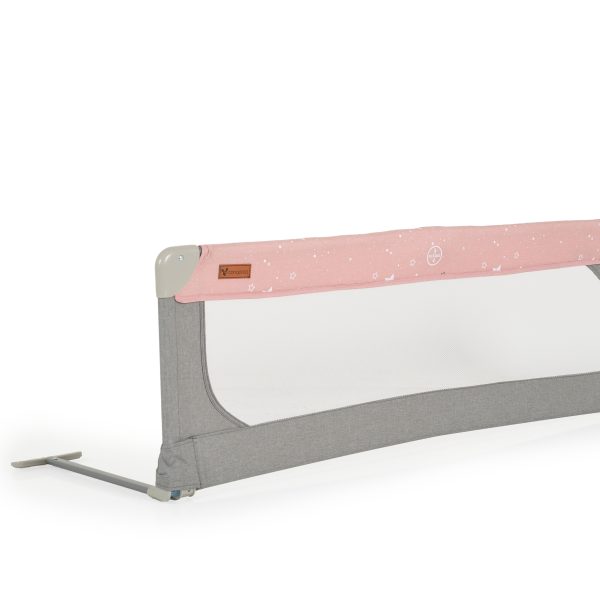 Linen bed rail 130 cm pink