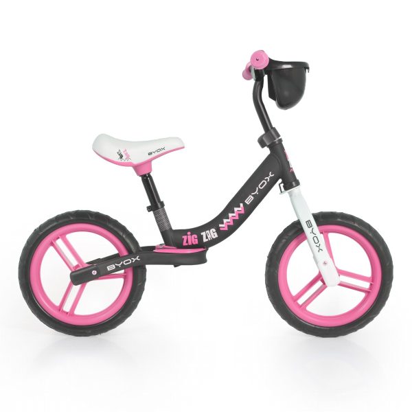 Balance bike ZIG ZAG pink