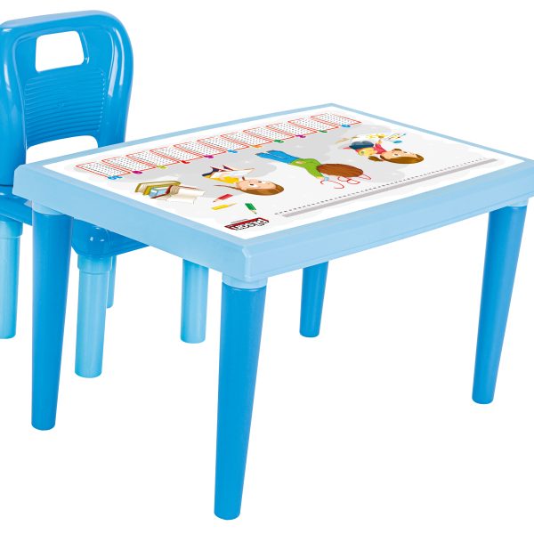 Study table with chair 03516 blue