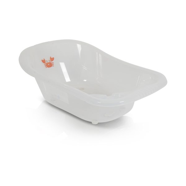 Transparent bathtub Omar white, 90cm