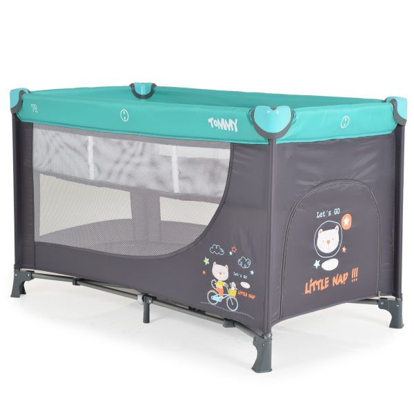 Folding cot Tommy blue