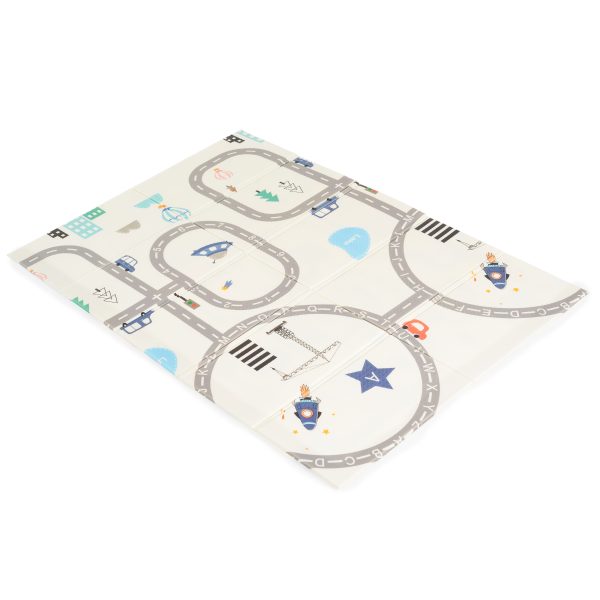 Foldable XPE play mat Roads