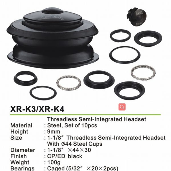 Head parts set XR-K4, 1-1/8“, f28.6/44/30