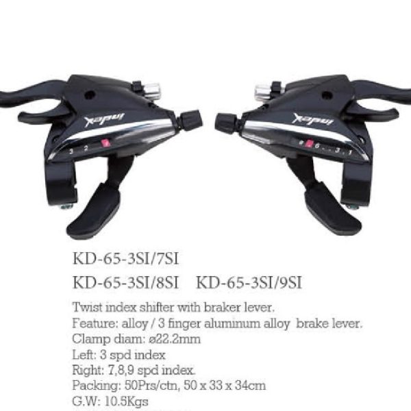 Shifters with brake lever KD 65 3SI/7SI