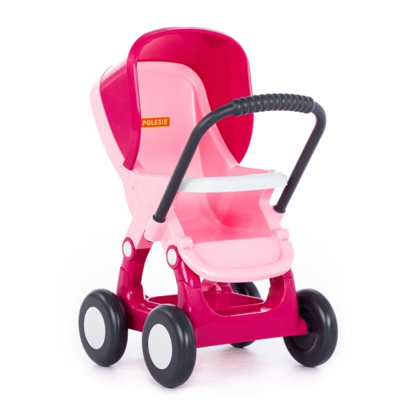 Polesie 95220 Alisa four-wheel doll stroller, pink (bag)