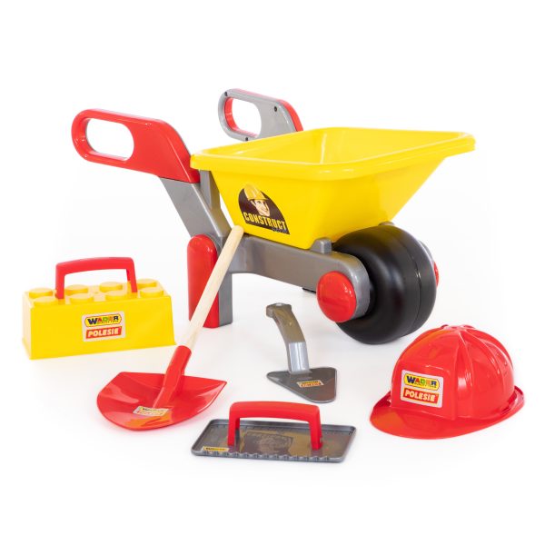Polesie 50229 Building wheelbarrow filled construct, 5 pieces