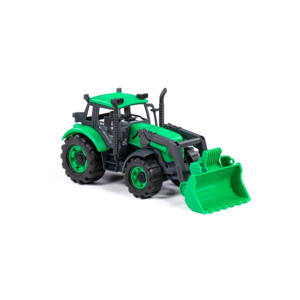 Polesie 91796 PROGRESS friction powered loader, green (box)