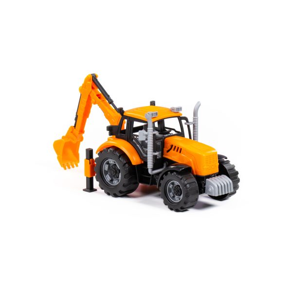 Polesie 91543 PROGRESS friction powered excavator, orange