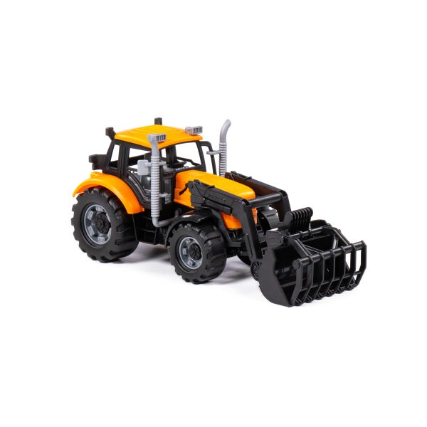 Polesie 91758 PROGRESS friction powered farm loader, orange