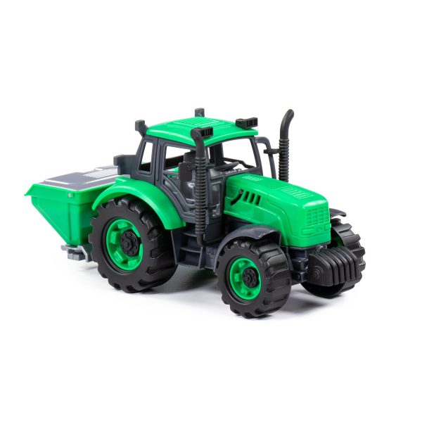 Polesie 91239 PROGRESS friction powered fertilizer tractor, green
