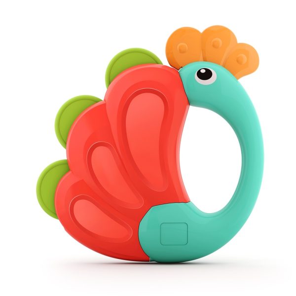 Hola Animal Orchestra Rattle - Peacock Rattle E318B-1