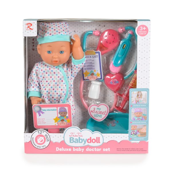 31cm Doll with stescope with sopund Dotts 6819