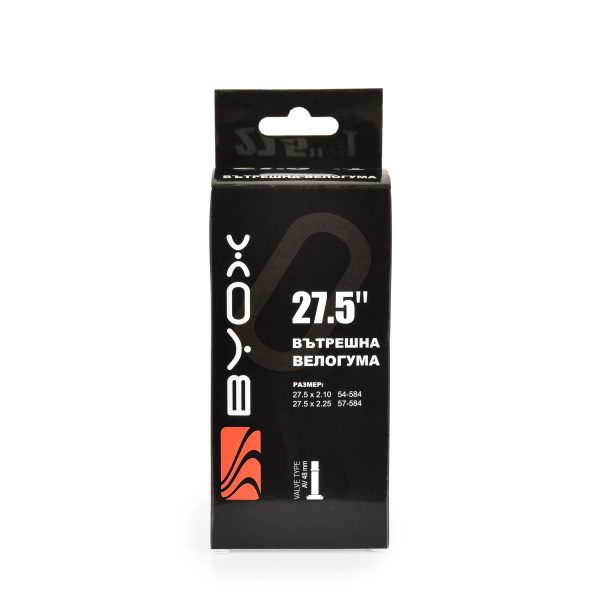 BYOX butyl tube 27.5“ х 2.10/2.25 48мм