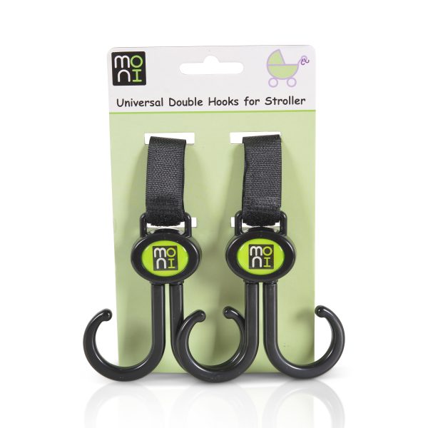 Universal double hooks for stroller