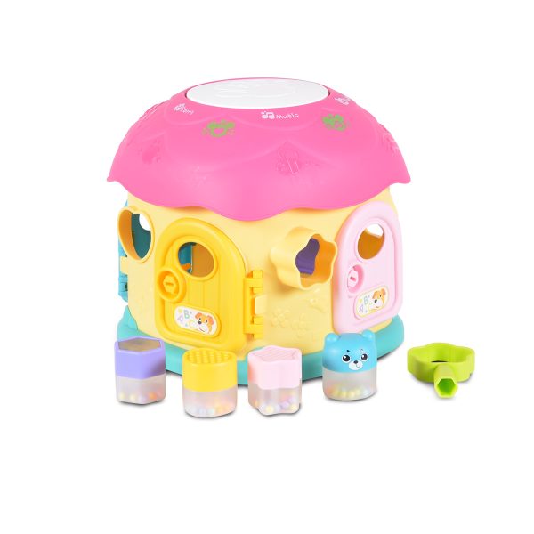 Sorter Fantastic mushroom house QX-91171E pink