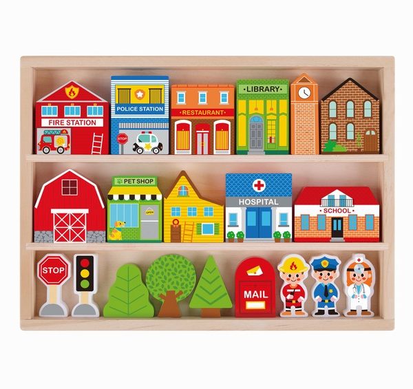 Tooky toy Town Play Set TK144