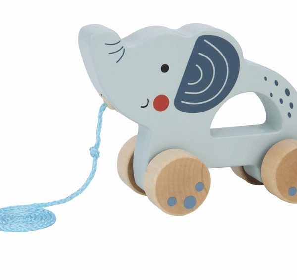 Tooky Toy Pull Along - Elephant TJ007A
