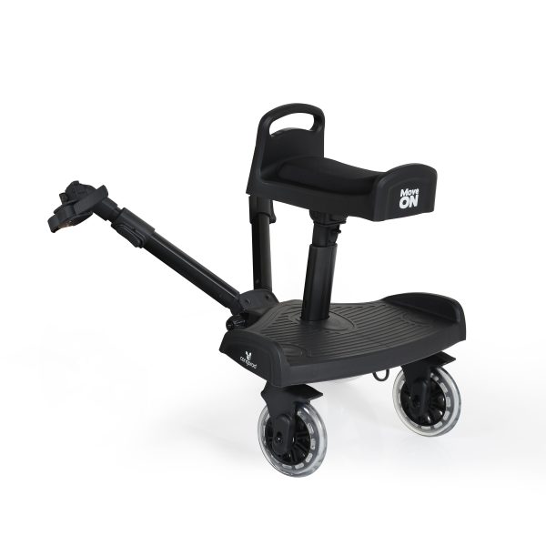 Pushchair board with seat