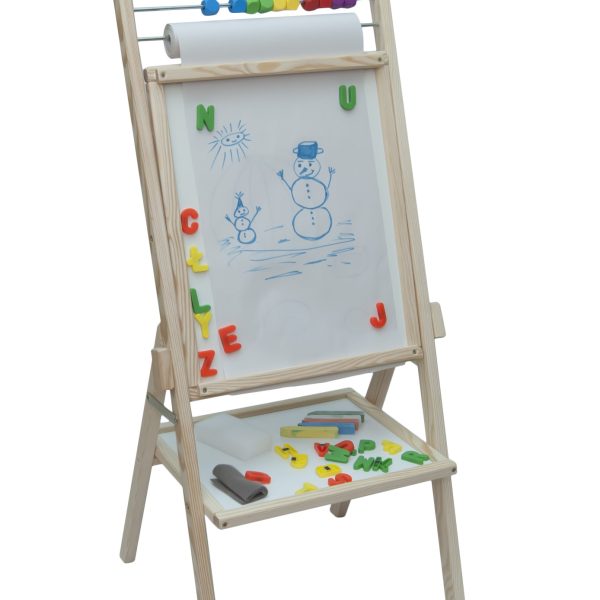 Natural wood magnetic board with counter - OPN