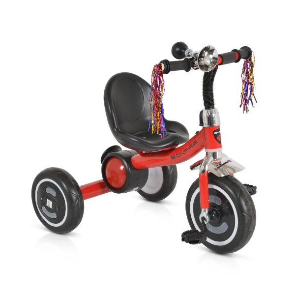 Tricycle Bonfire with wheels with lights red