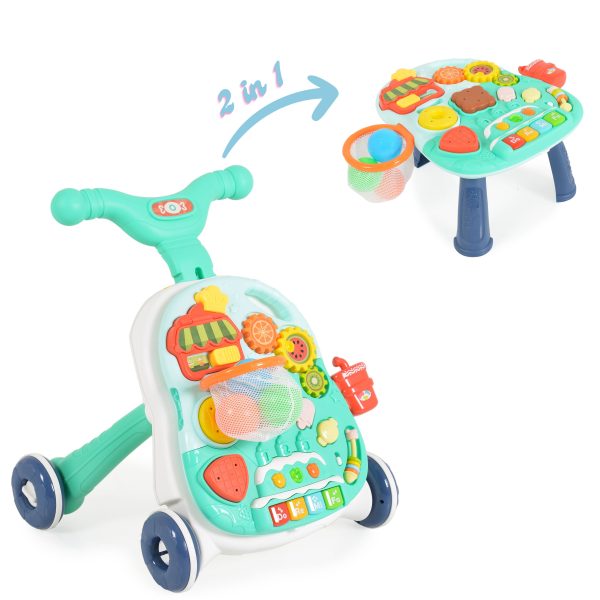 Walker 2in1 with basket blue HE0814
