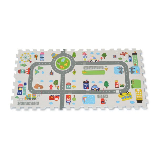 8pcs HTF Puzzle Mat - Road Track - 3406