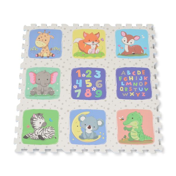 9pcs HTF Puzzle Mat - Safari Educational - 3025