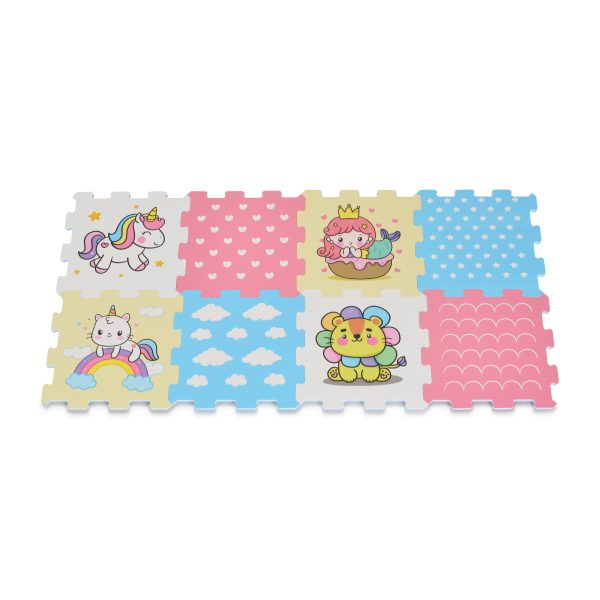 8pcs HTF Puzzle Mat - Unicorn - 3404