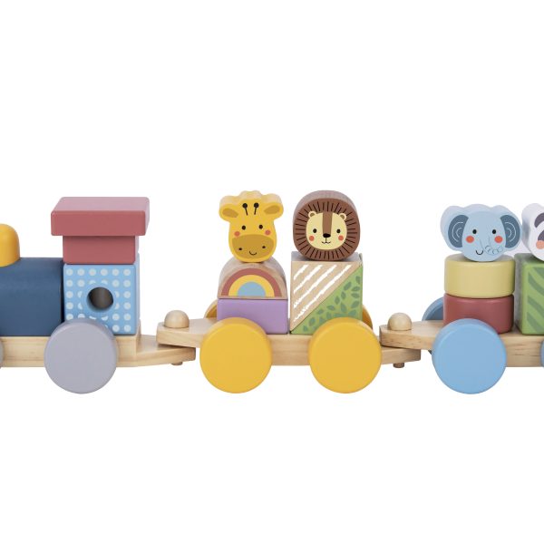 Tooky Toy Stacking Train - Animals TJ002