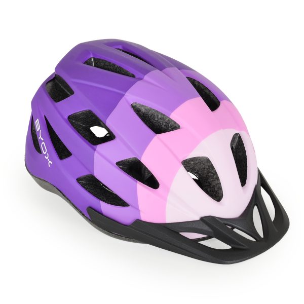 Bicycle helmet Y48 purple