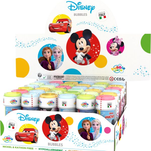 DISNEY MULTI PROPERTY BUBBLES,Dulcop, 36 pcs/box