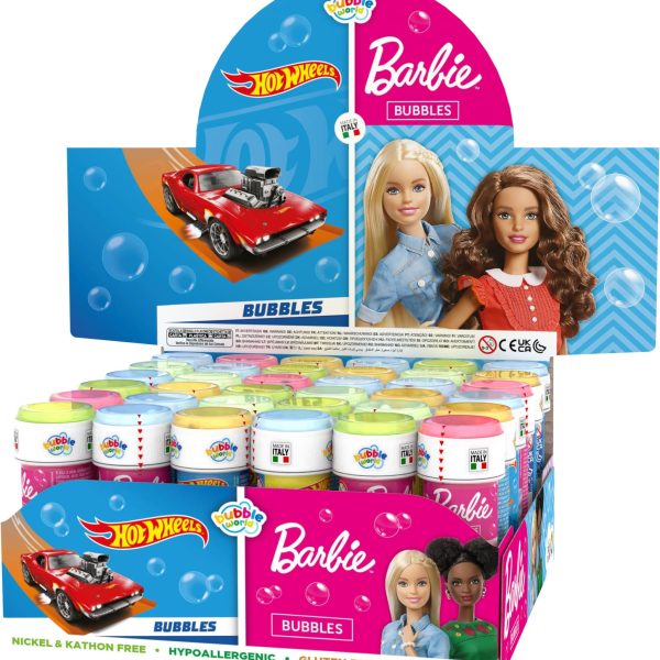 BARBIE/HOT WHEELS BUBBLES 36 pcs/box