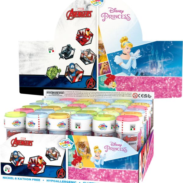 PRINCESS/AVENGERS BUBBLES 36 pcs/box