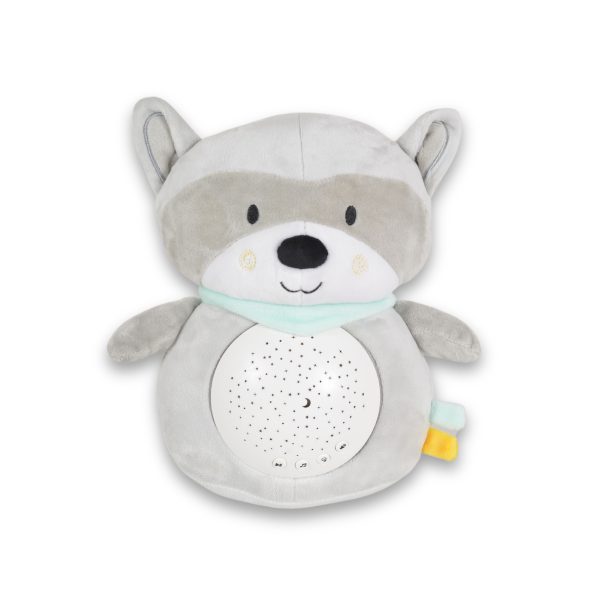 Night light and projector with white noise Snuggly Raccoon