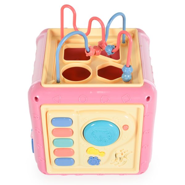 Baby learning cube 668-136 pink