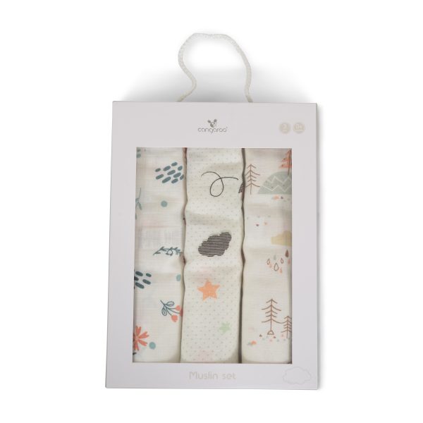 Musline diapers Baby Girl 3 pcs - 6601