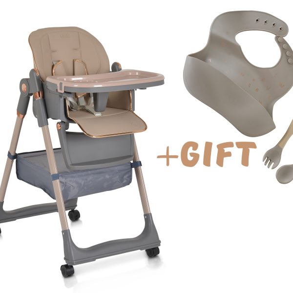High chair with a gift Lindo beige