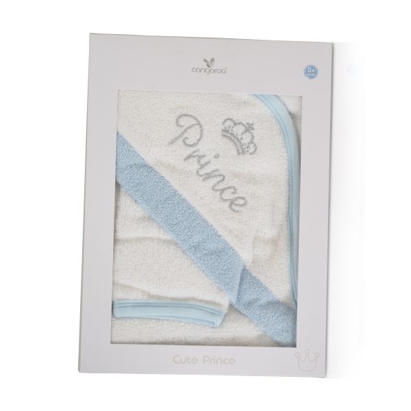 Baby towel Cute Prince 75/75 cm blue - 7594