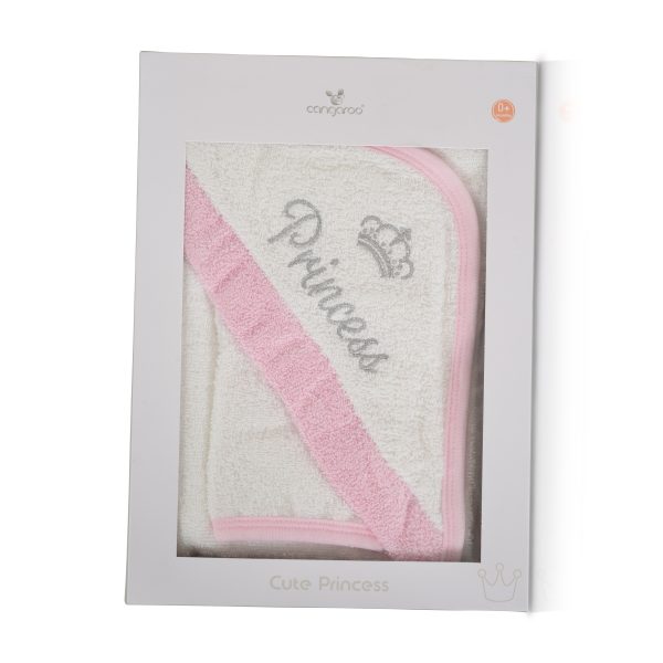 Baby towel Cute Princess 75/75 pink - 7594