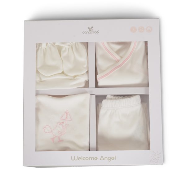 Set for a newborn - Welcome little angel pink - 7757