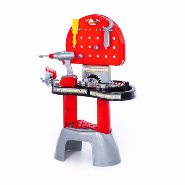 Polesie 43221 Kids Workshop with Electric Screwdriver (box)