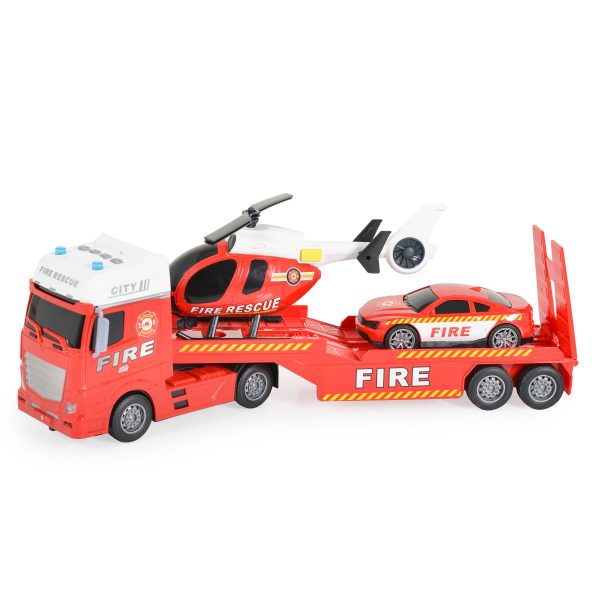 Fire truck with light and sound - 666-67f