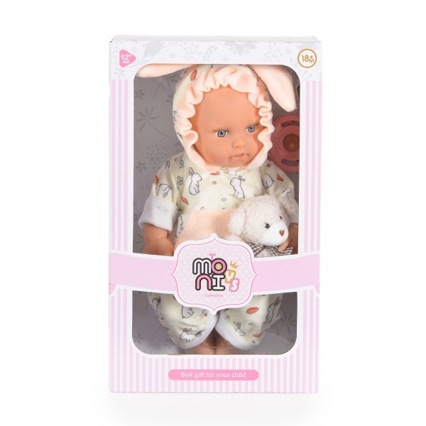 30cm Doll Bear & Baby Rabbit - LS1255-2