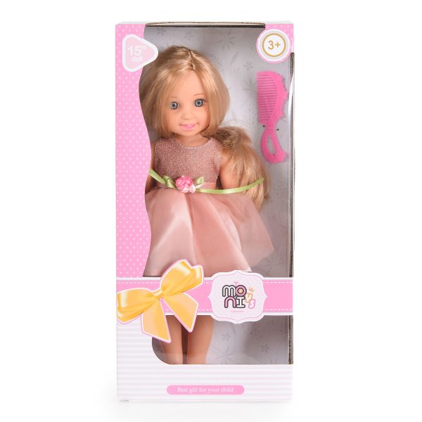 38cm Dolls Pretty girl pink - LS1502-1